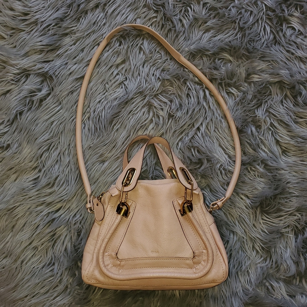 Chloe Paraty Small Pink Crossbody Bag - Picture 3 of 8